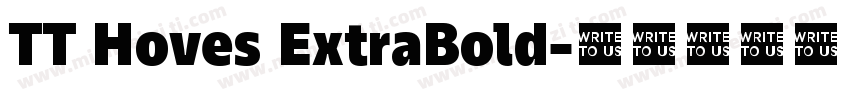 TT Hoves ExtraBold字体转换